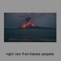 night view from Rakata campsite